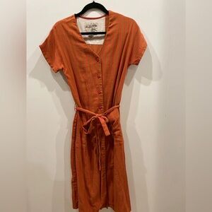 Ace & jig coral and tan dress, NWOT